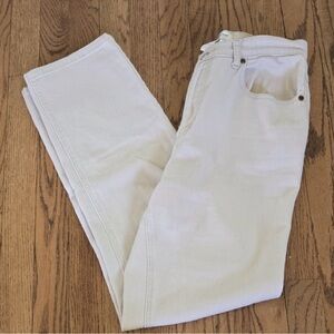 Coldwater Creek Straight-Leg Jeans in Off-White